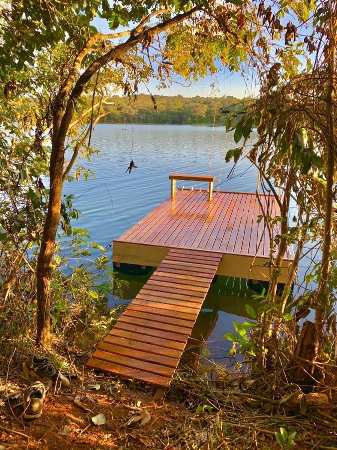 Chale Com Jacuzzi Vista Do Lago Alexania Luaran gambar
