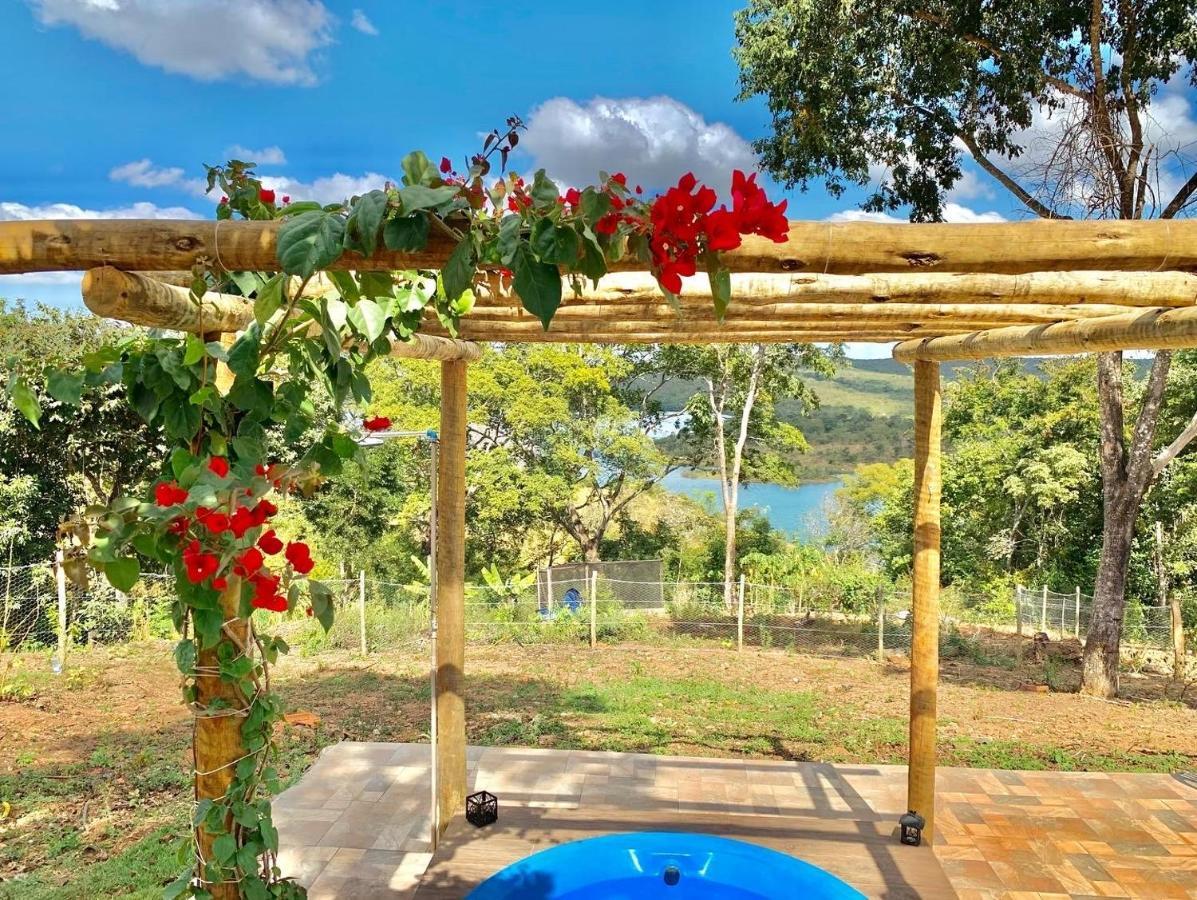 Chale Com Jacuzzi Vista Do Lago Alexania Luaran gambar